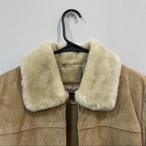 Winlit Fur Lined Leather Coat